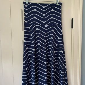 Cute!!Laguna Bandeau Navy Knotty dress